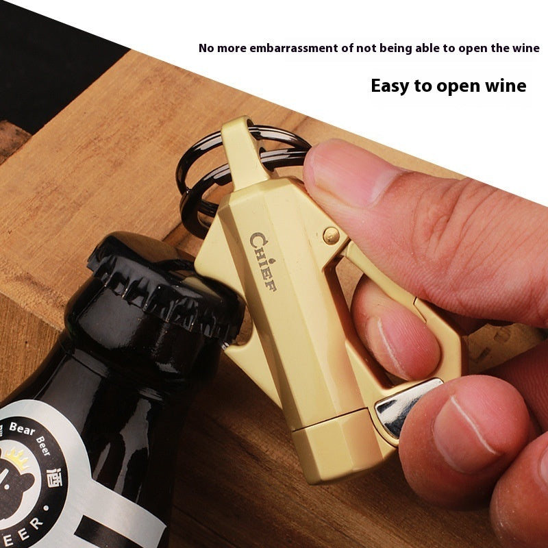 Creative Outdoor Portable And Versatile Keychain Lighter