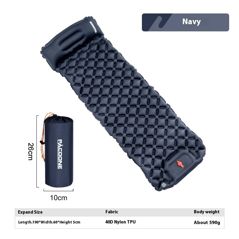 Auto-inflation Air Mattress Outdoor Camping Tent Sleeping Mat Portable Air Cushion Single Moisture-proof Pad