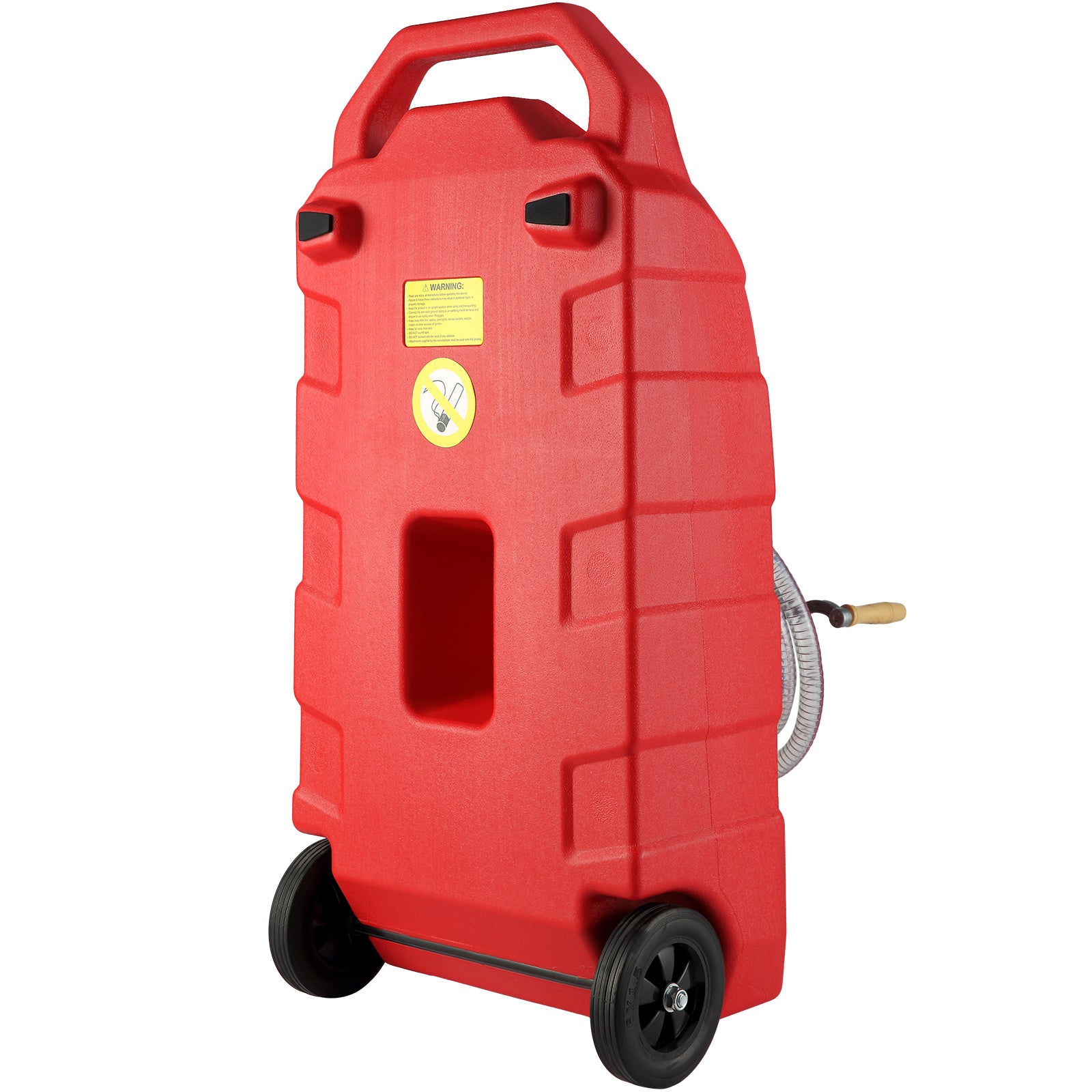 VEVOR 16 Gallon Fuel Caddy, Portable Gas Storage Tank Container With Hand  Rubber Wheels, Fuel Transfer Storage Tank For Gasoline Machine Oil Car Mowers Tractor Boat Motorcycle