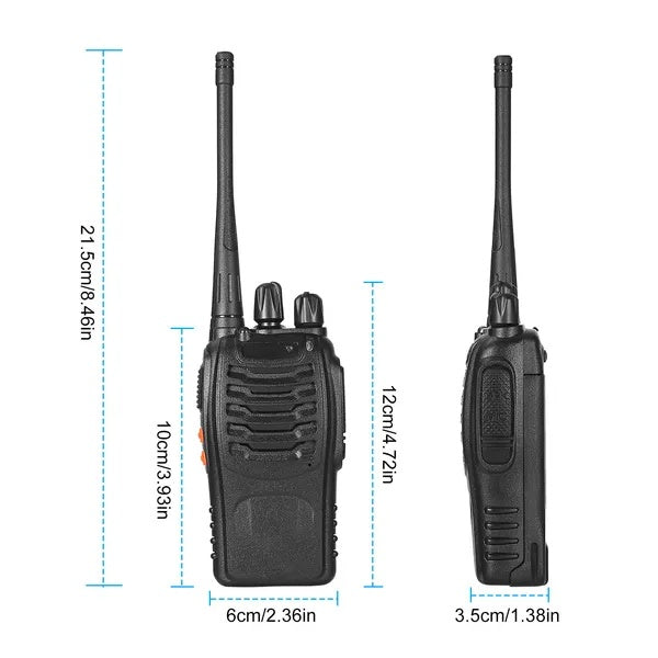 2 X Baofeng BF-888S Walkie Talkies Two Way Radio UHF 16CH 400-470MHZ Long Range