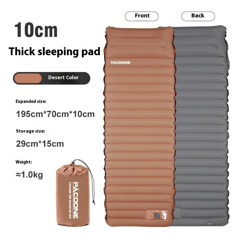 Auto-inflation Air Mattress Outdoor Camping Tent Sleeping Mat Portable Air Cushion Single Moisture-proof Pad
