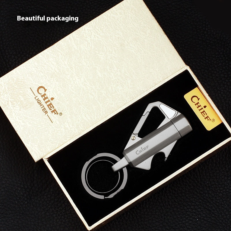 Creative Outdoor Portable And Versatile Keychain Lighter