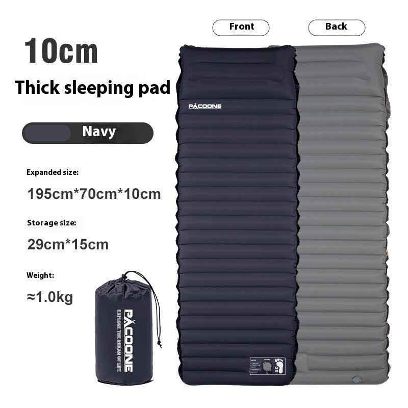 Auto-inflation Air Mattress Outdoor Camping Tent Sleeping Mat Portable Air Cushion Single Moisture-proof Pad