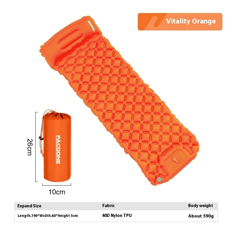 Auto-inflation Air Mattress Outdoor Camping Tent Sleeping Mat Portable Air Cushion Single Moisture-proof Pad