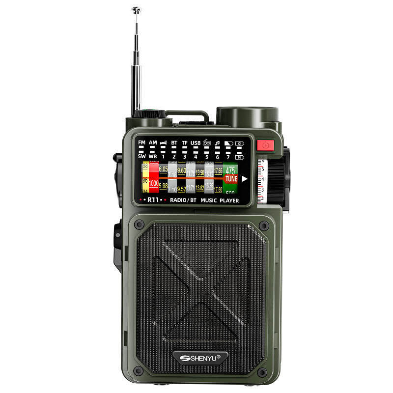 R11 Radio Emergency Hand Power Generation Solar Charging Wireless
