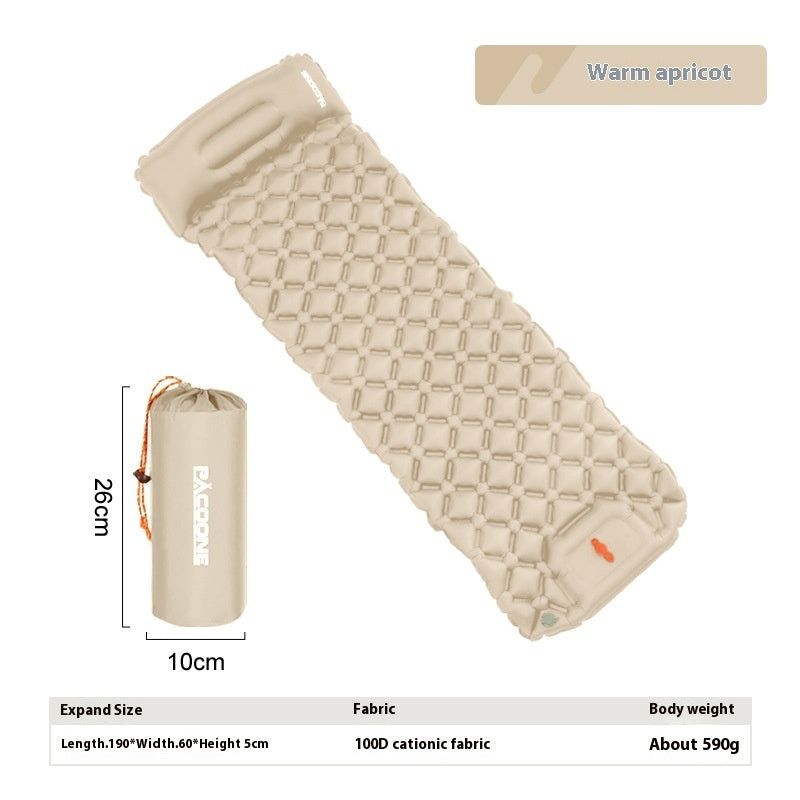 Auto-inflation Air Mattress Outdoor Camping Tent Sleeping Mat Portable Air Cushion Single Moisture-proof Pad