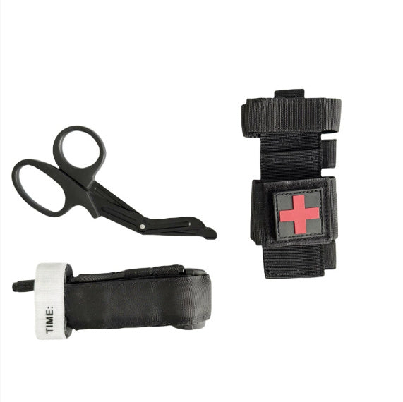 Tactical Edc Tourniquet Scissor Kit Outdoor Flashlight Storage Bag