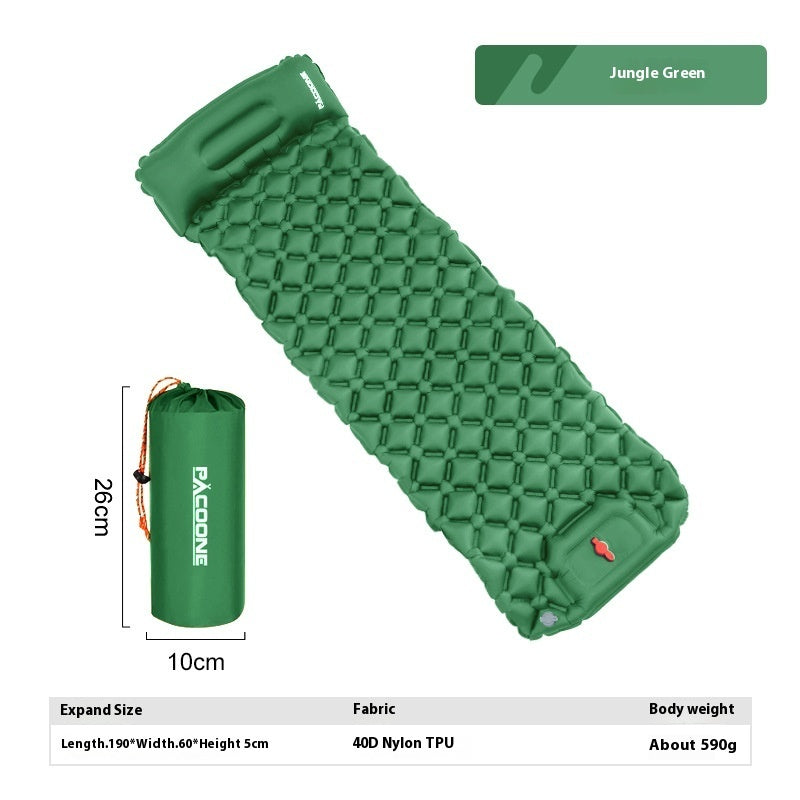 Auto-inflation Air Mattress Outdoor Camping Tent Sleeping Mat Portable Air Cushion Single Moisture-proof Pad